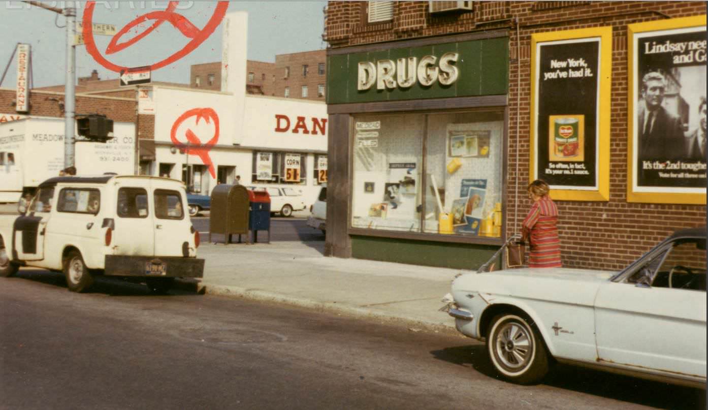 #27 Alternate View of Northern Boulevard and 89th Street, Jackson Heights, Queens, 1960s.