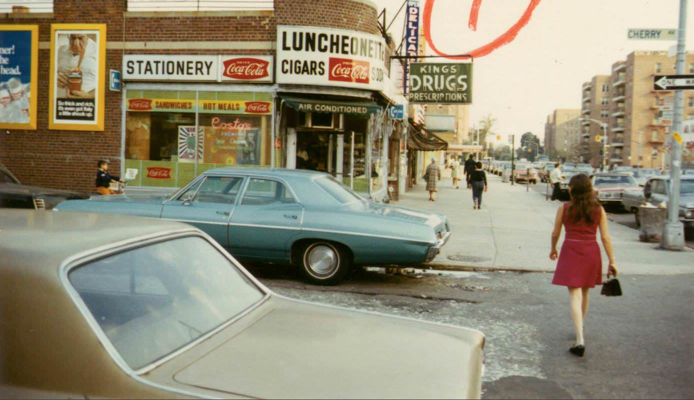 #19 Cherry Avenue and Kissena Boulevard, Flushing, Queens, September 1969.
