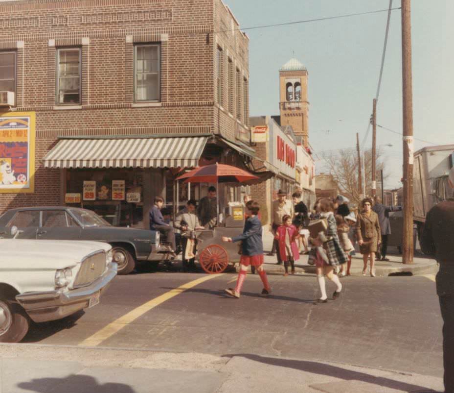#12 Another view of 30th Avenue and 42nd Street in Astoria, Astoria, Queens, 1968.