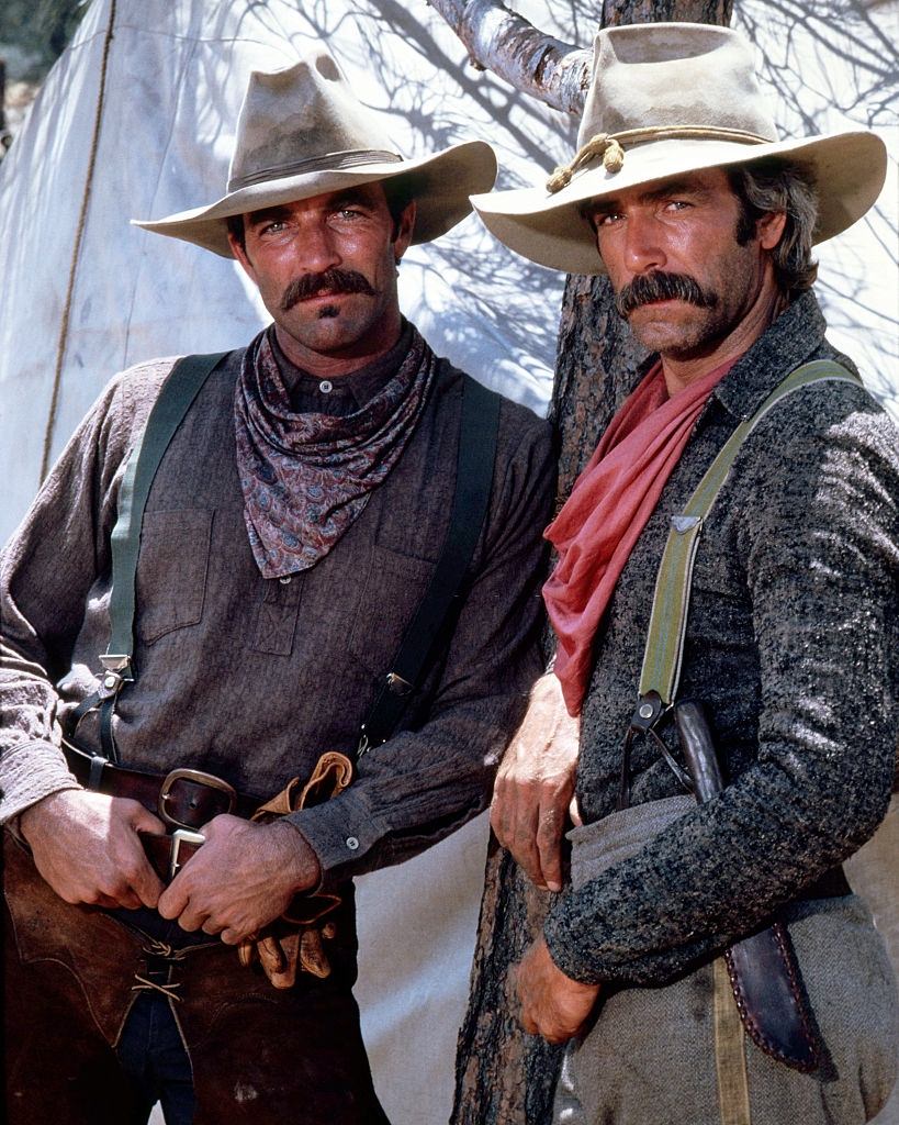 #20 Sam Elliott with Tom Selleck in ‘The Sacketts’, 1977.