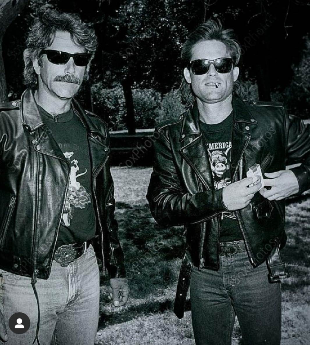 #30 Sam Elliot with Kurt Russle, 1985.