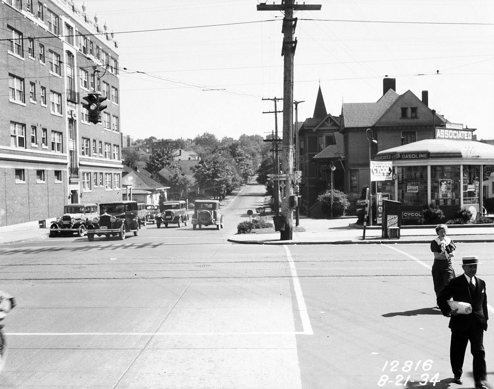 #31 Broadway and John St., Seattle, 1934