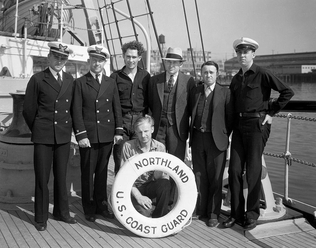 #39 Coastguard radio officials aboard the “Northland”, 1934.
