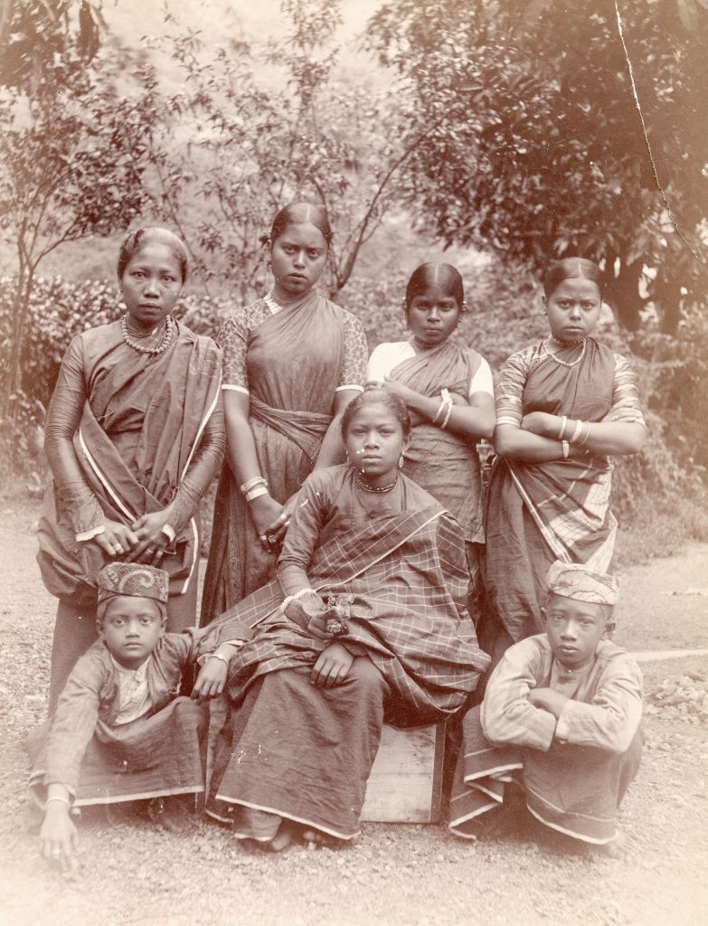 #47 Malay boys and girls, Sri Lanka, 1880s.
