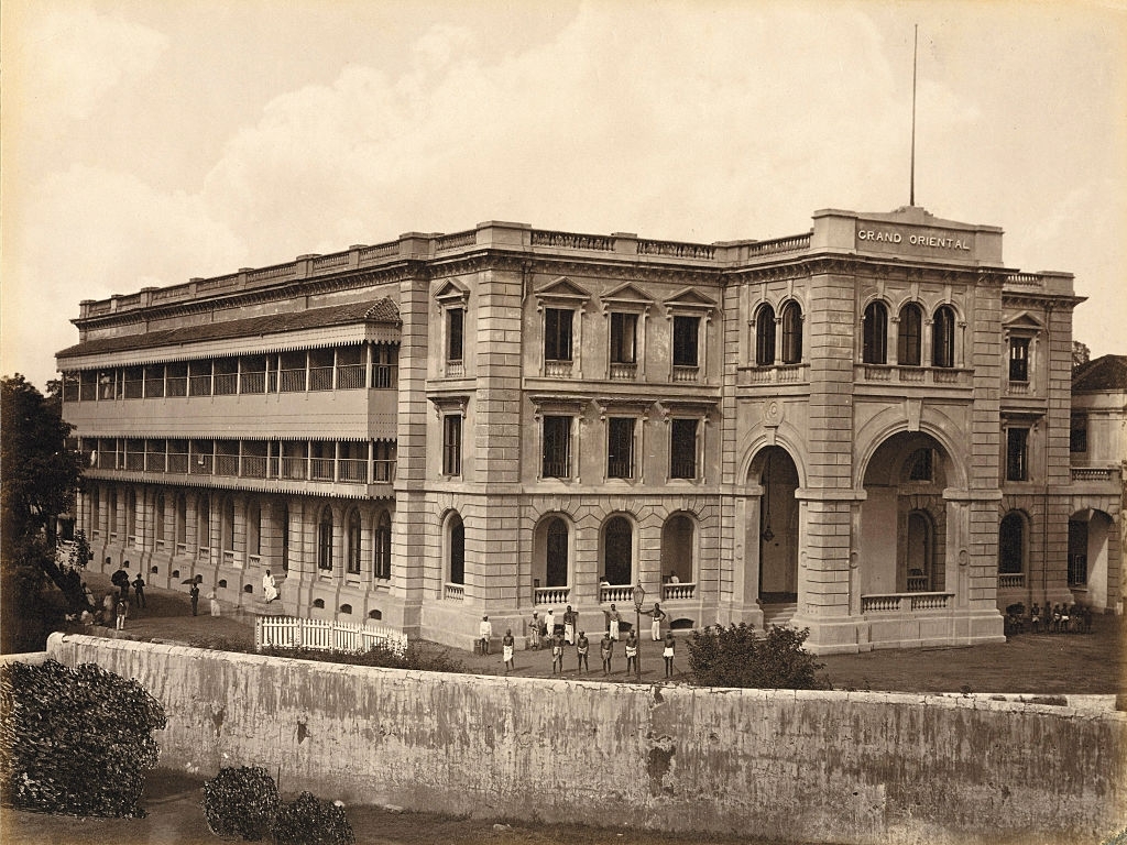 #12 The Grand Orienta Hotel at Colombo, Sri Lanka, 1885.