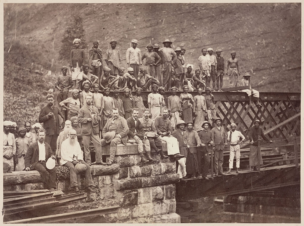 #13 Workers on the Nanu Oya Extension Railway, Sri Lanka, 1883.