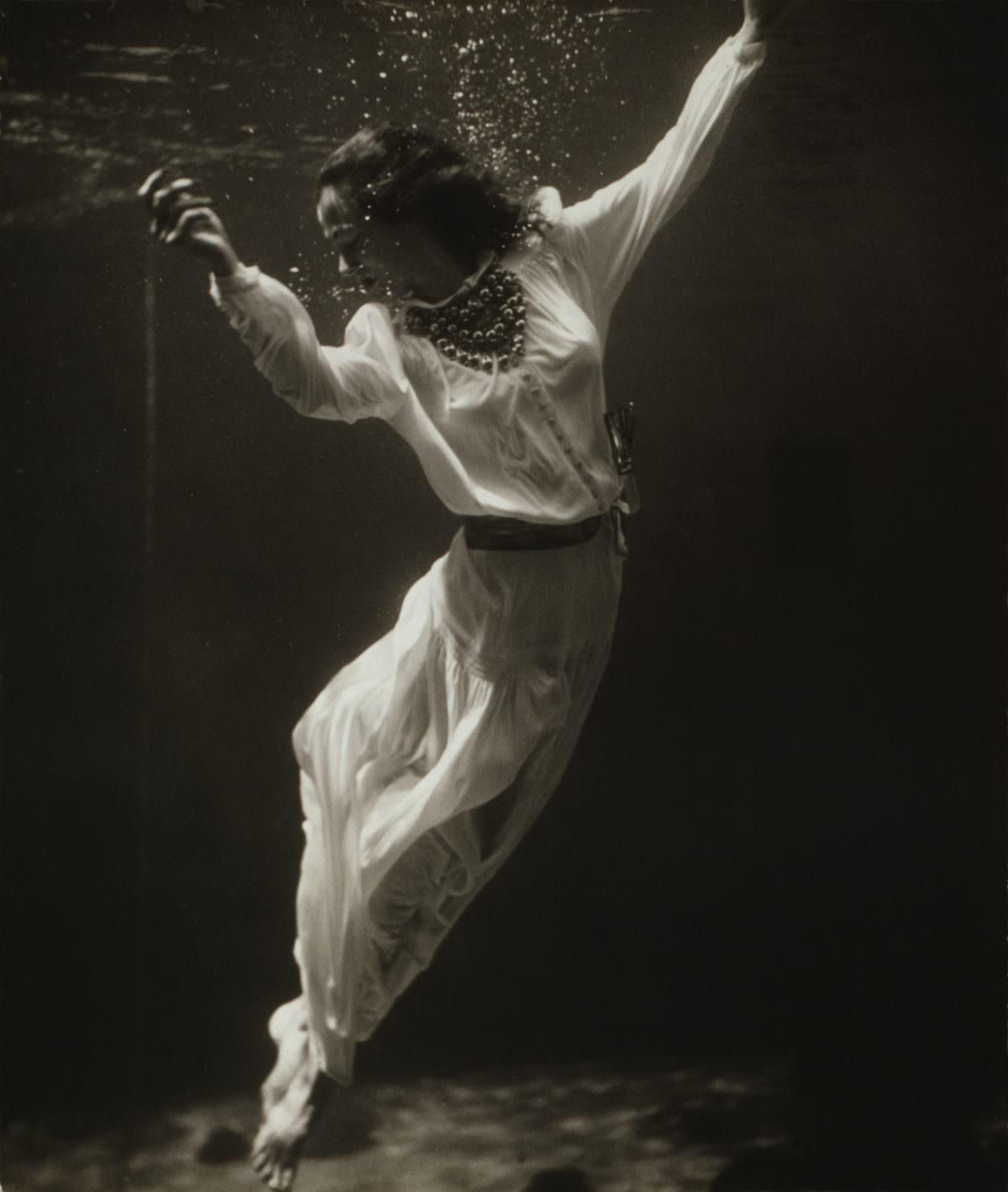 #8 Fashion model underwater in dolphin tank Marineland, Florida.