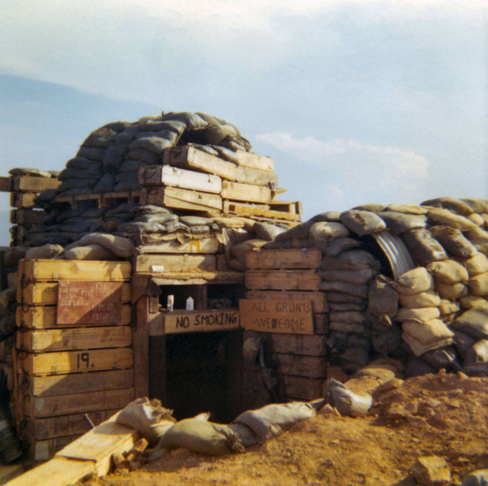 #28 My home while on L.Z. Stinson Fire Base.” Company B, 52nd Infantry, 198th Light Infantry Brigade, 23rd Infantry Division. Vietnam. 1970-71.