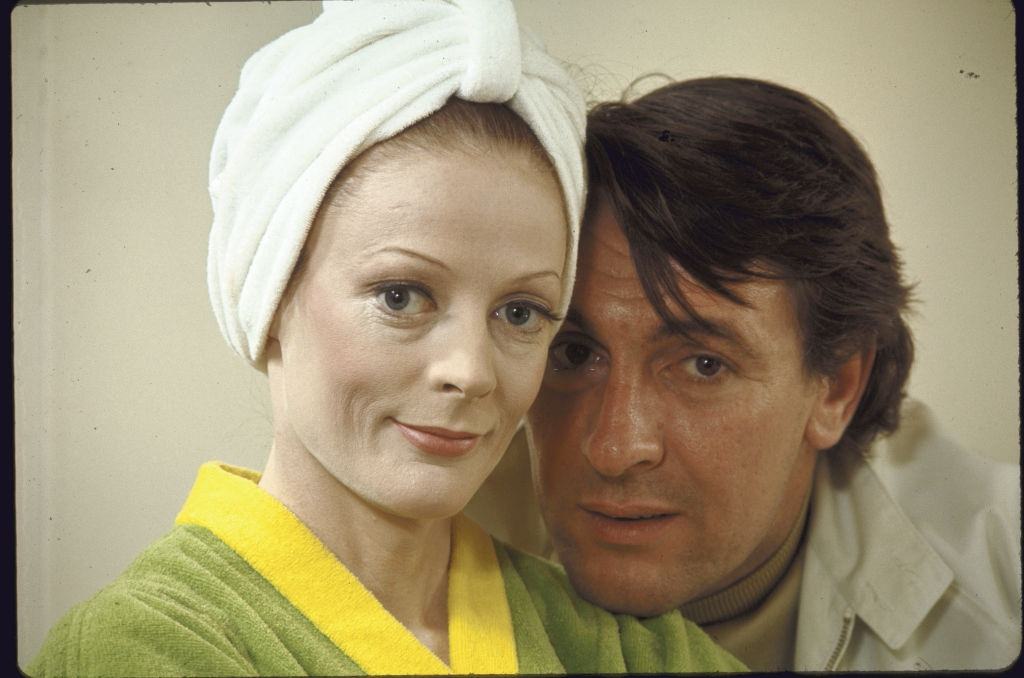 #39 Maggie Smith with her ex-husband Robert Stephens. 1970.