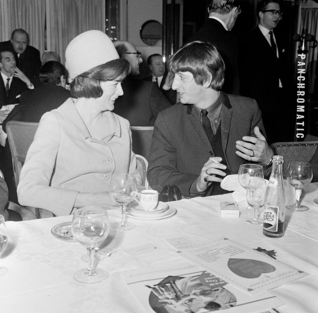 #8 Maggie Smith with Ringo Starr during the Variety Club Luncheon, 1964.