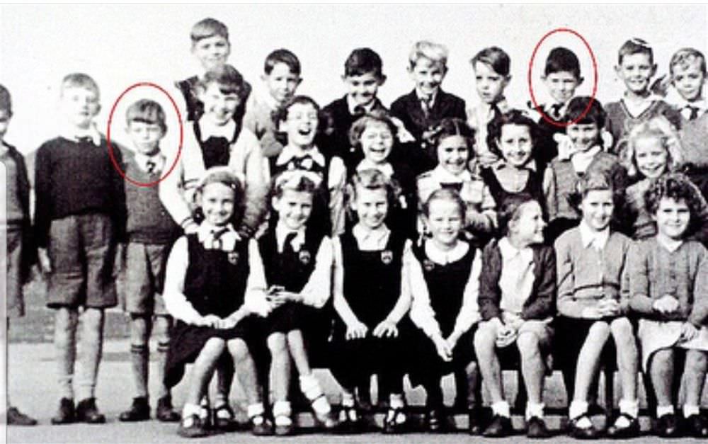 #2 School photo showing Mick Jagger (3rd from left) and Keith Richards (6th from left back row) when they attended Wentworth Primary School, Dartford, Kent, 1951.