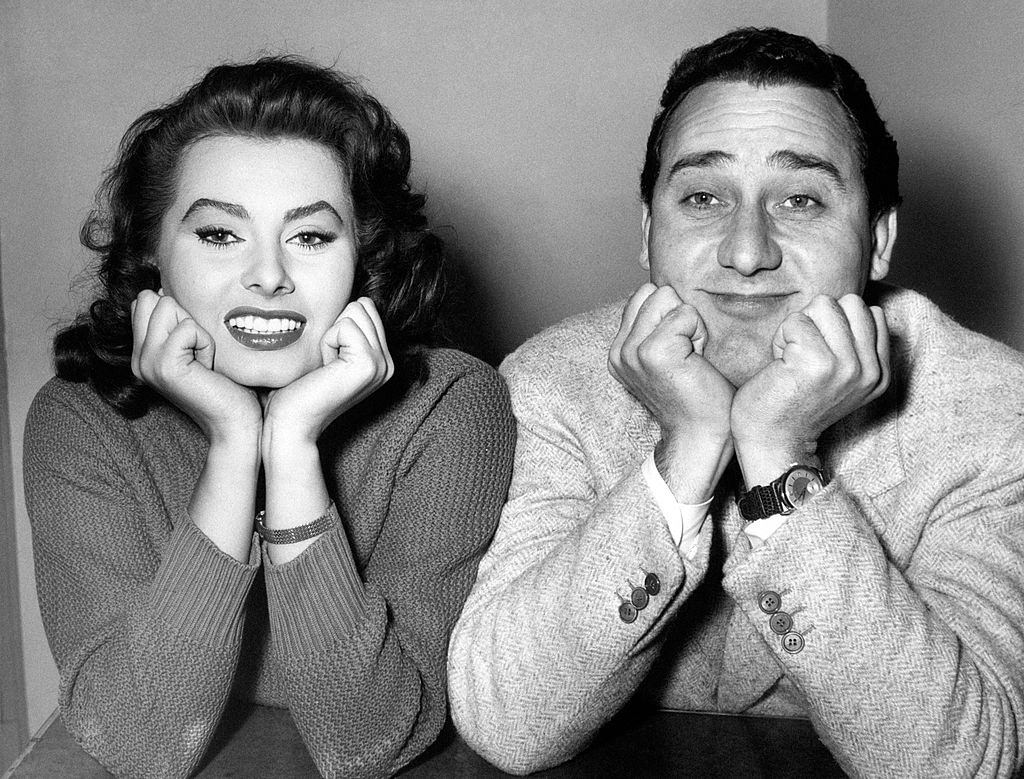 #23 Sophia Loren with Alberto Sordi, 1955.