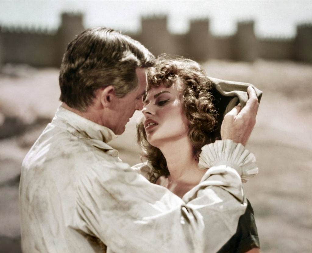 #51 Sophia Loren, and Cary Grant in a scene from the movie “The Pride and the Passion”