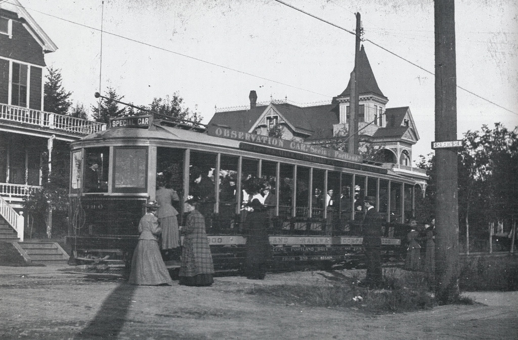 #16 Portland railway light & power streetcar special car, 1908
