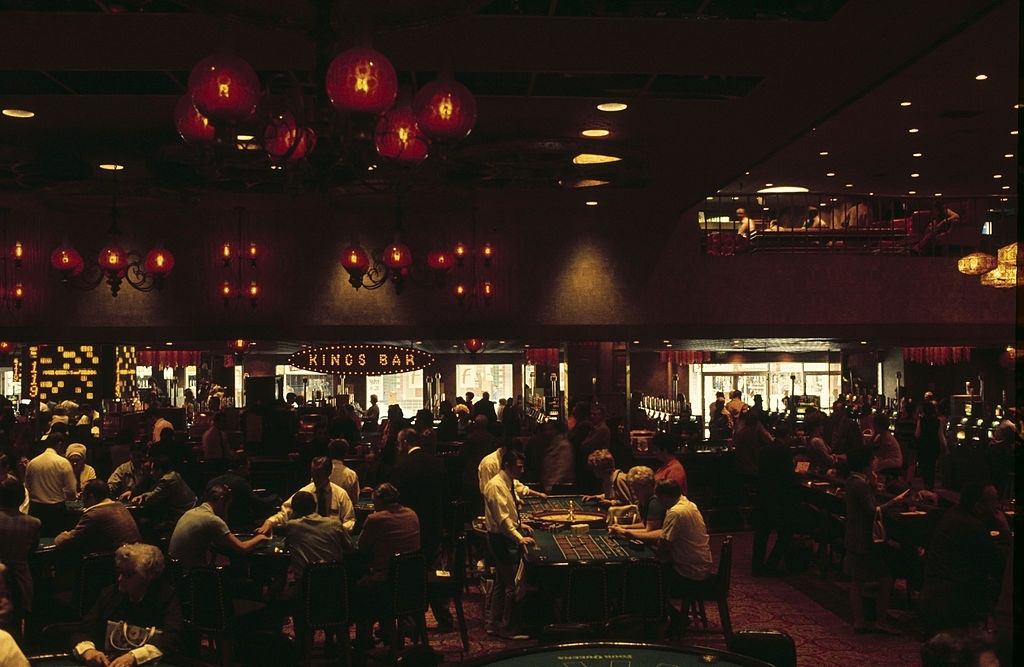 #15 One of the largest casino rooms in Las Vegas, 1971.