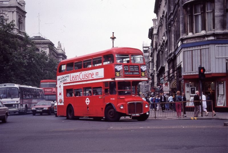#19 Parliament Square, looking down Whitehall, London, 1985
