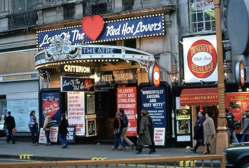 #7 Criterion Theatre, Piccadilly Circus, London, 1980