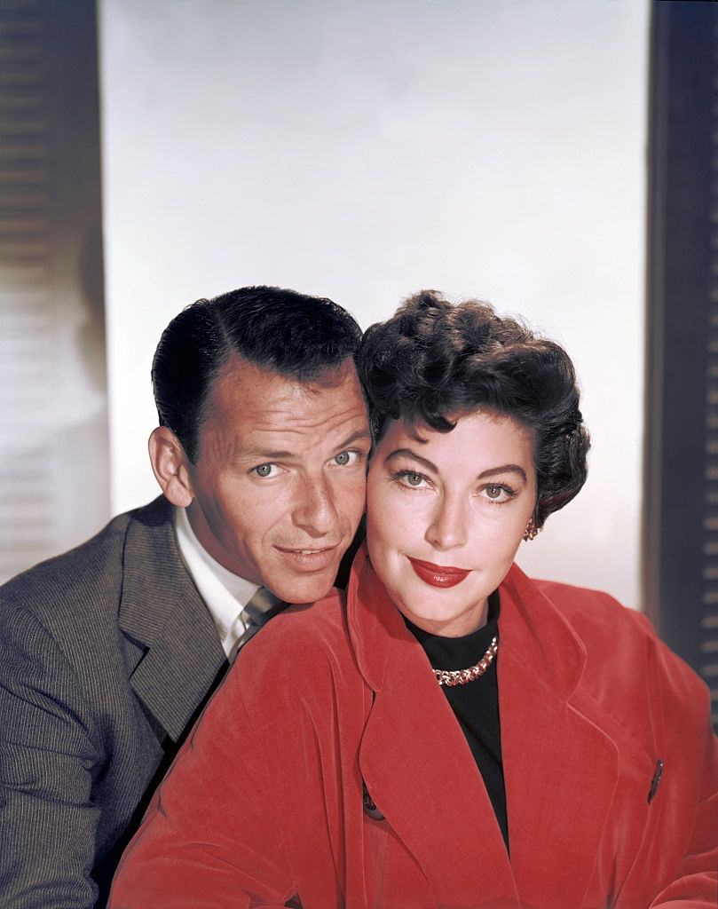 #2 Frank Sinatra and Ava Gardner on the set of The Barefoot Contessa.