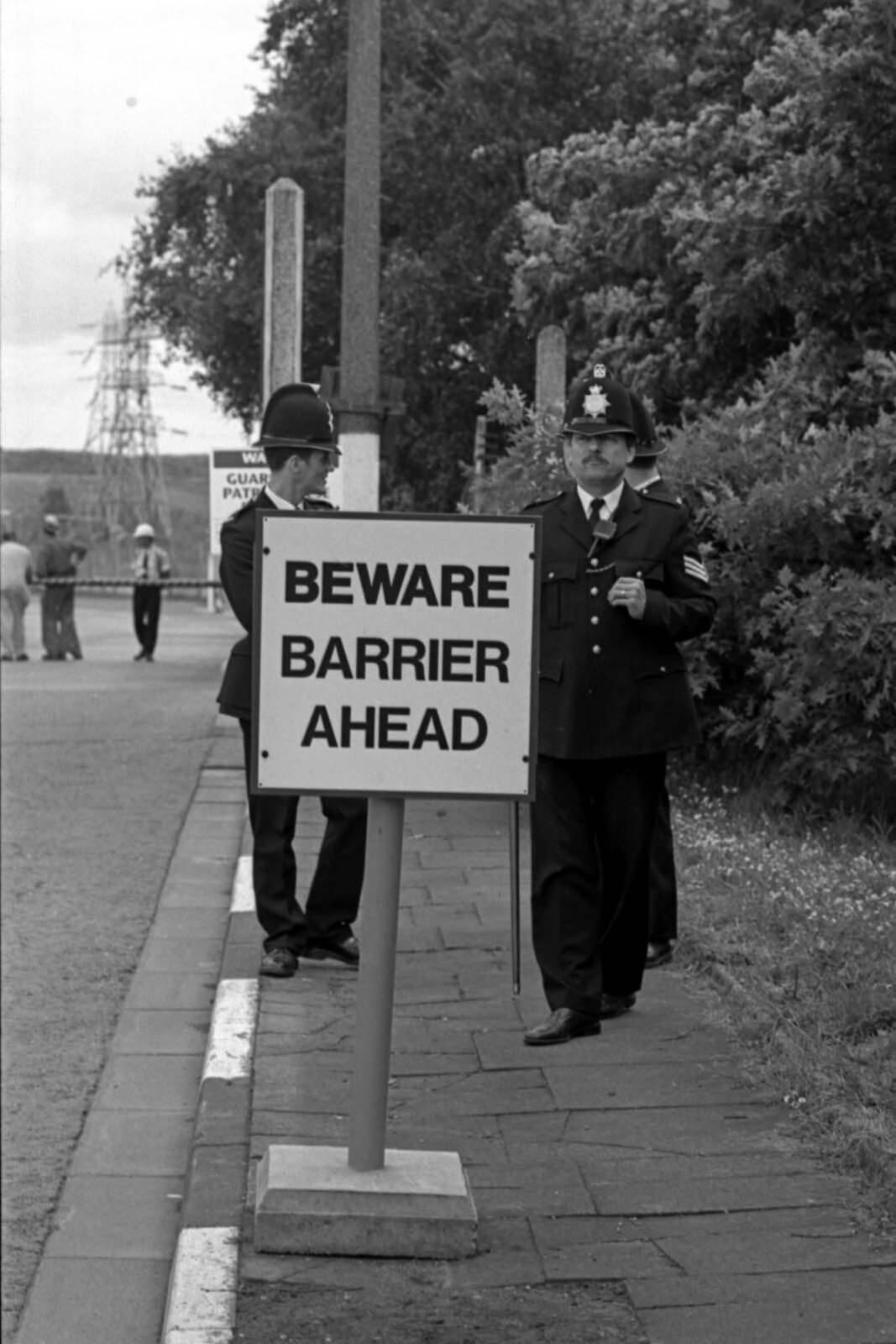 #8 Police at Parkside Colliery in St Helens.