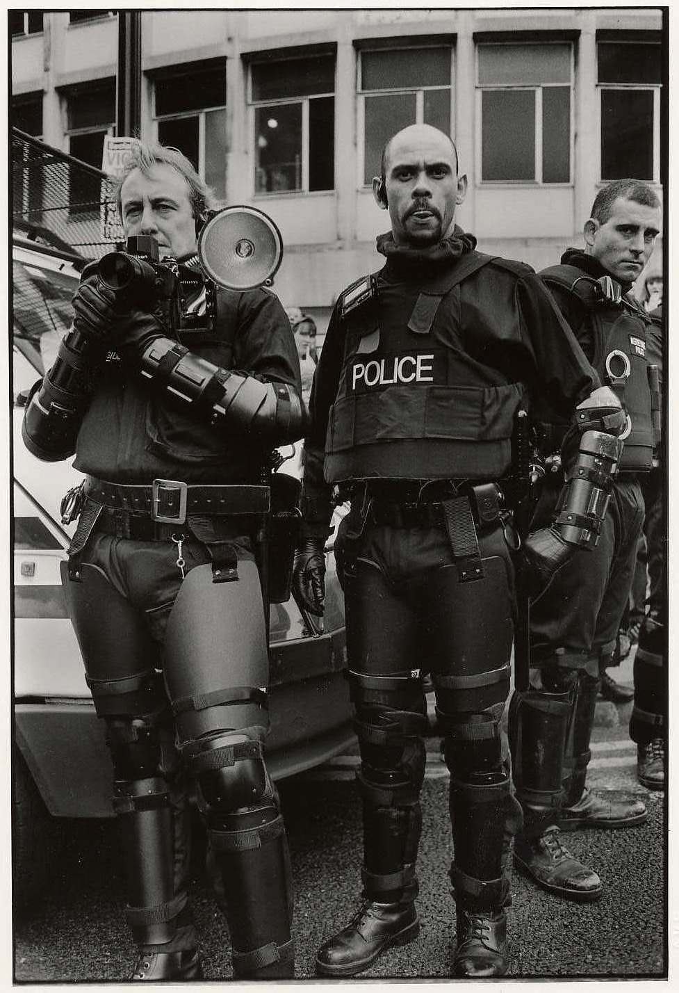 #3 The first anniversary demo made up mostly of men over 50, women and children was confronted by heavy over policing.