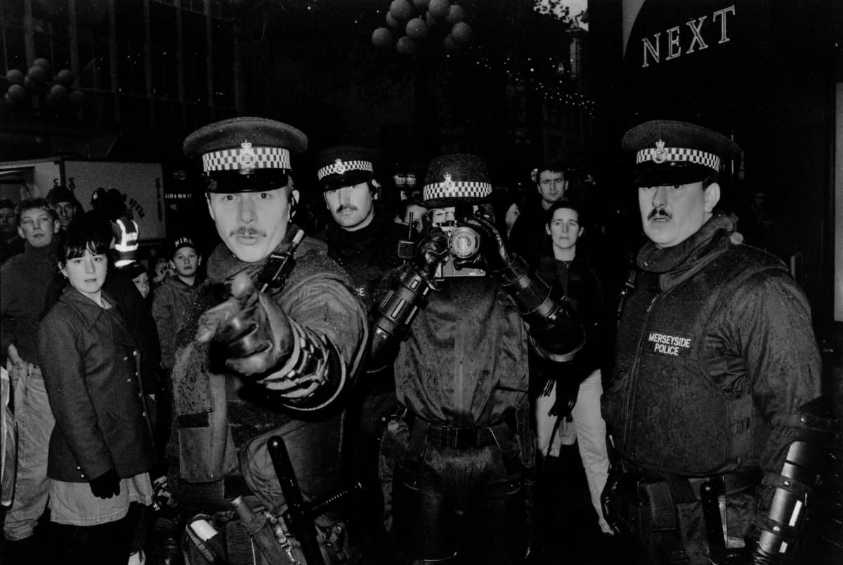 #4 Coppers at a protest against Argos in support of Dockers.