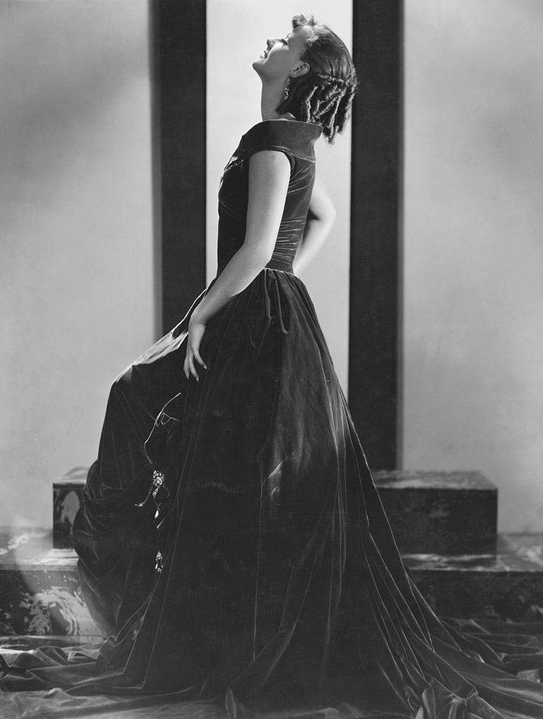 #18 Garbo in a Velvet Evening Gown, 1937.