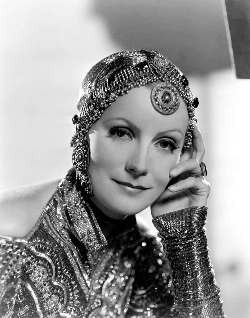 #31 Greta Garbo on the set of Mata Hari, 1931.