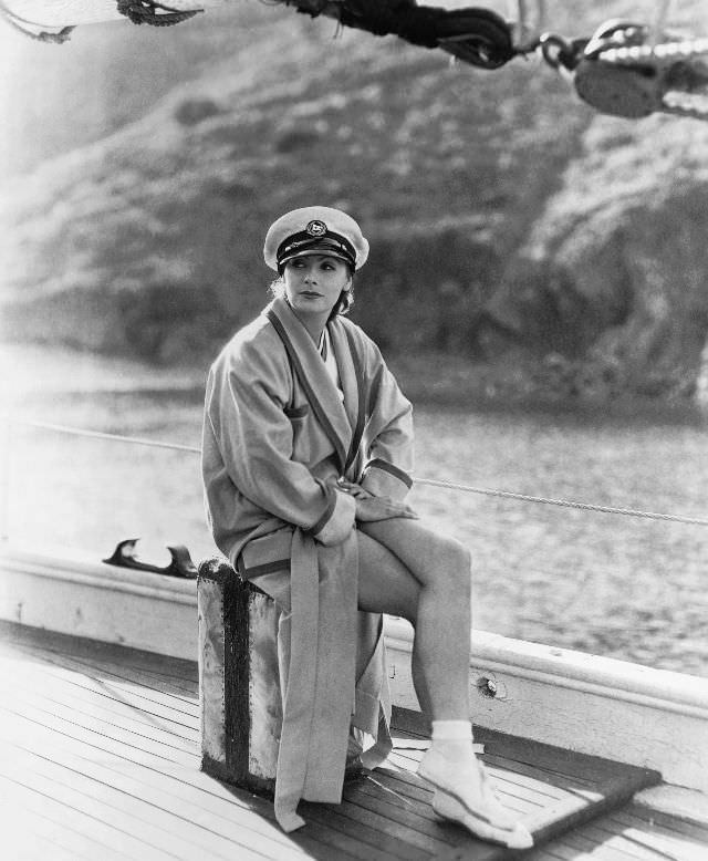 #40 Greta Garbo during the filming of ‘The Single Standard,’ 1929