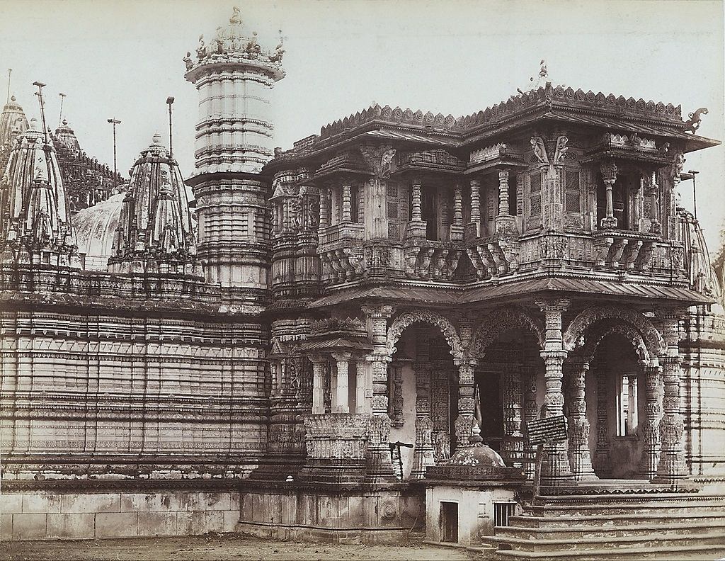 #28 Jainist temple of Shri Dharamnathji near Ahmedabad, Gujarat, 1870s.