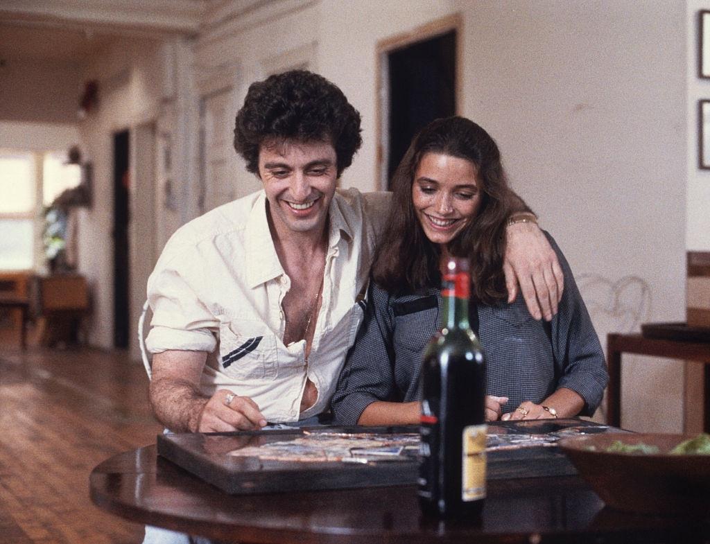 #30 Karen Allena with actor Al Pacino in the film Cruising. New York, 1980