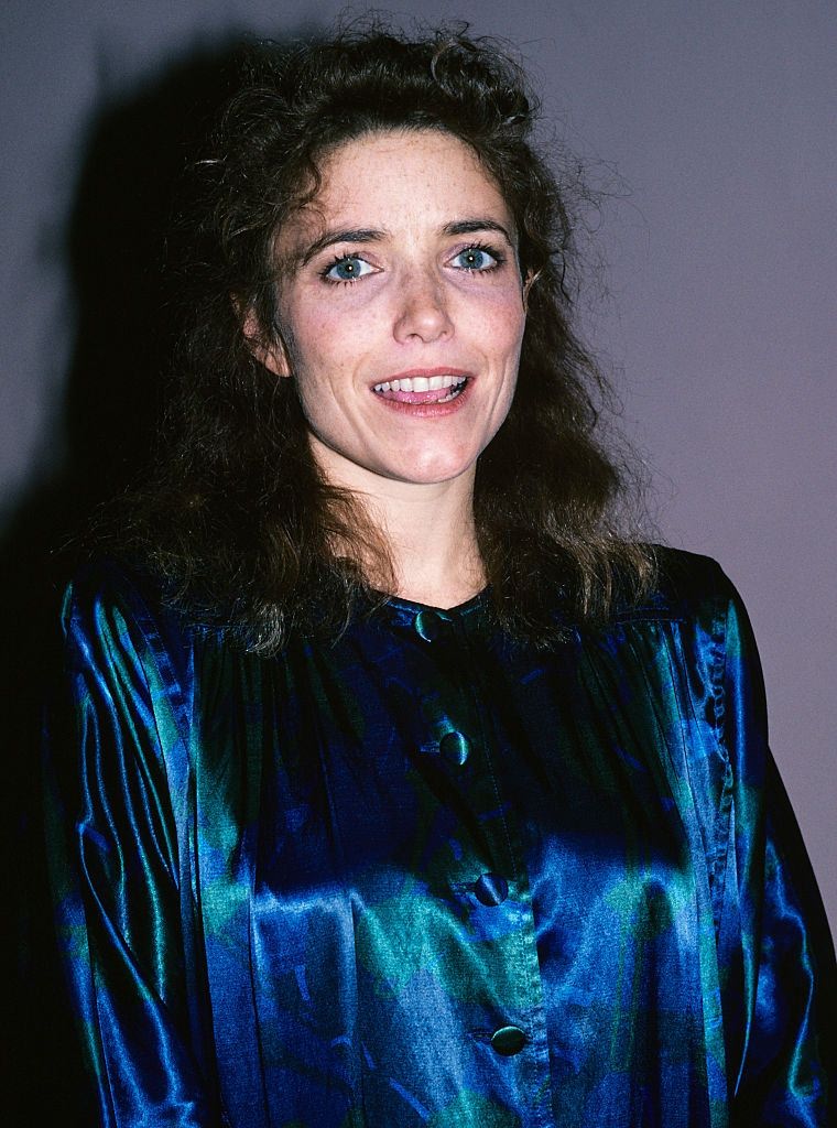 #21 Karen Allen in blue dress, 1990.