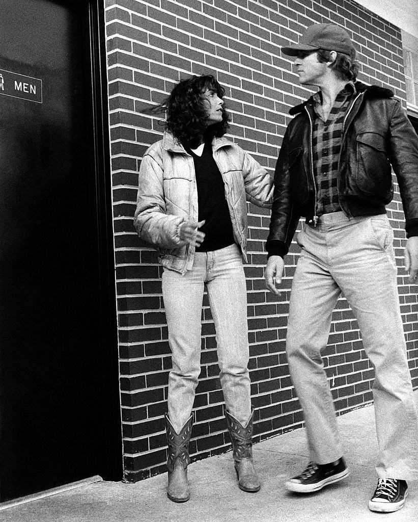 #7 Karen Allen with Jeff Bridges in a scene from the movie Starman, 1984