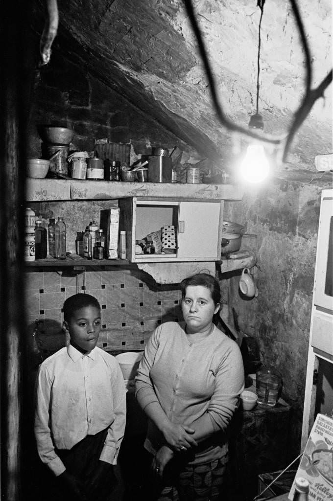 #18 Mother and son in Manchester kitchen 196