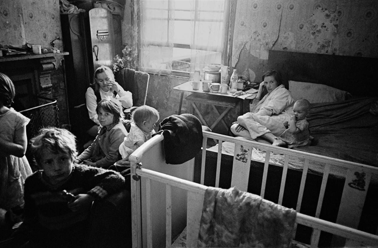 #11 Family living in a single room Moss Side, 1969