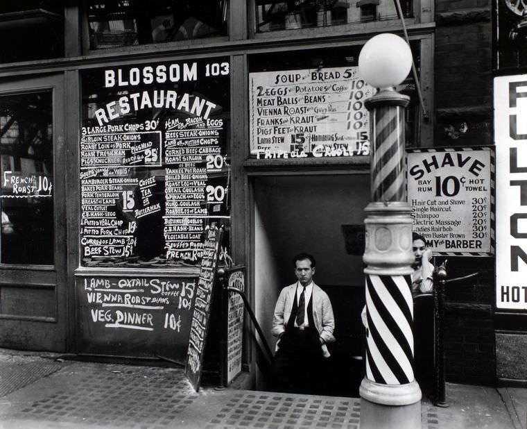 #36 Blossom Restaurant, 103 Bowery, Manhattan, October 03, 1935