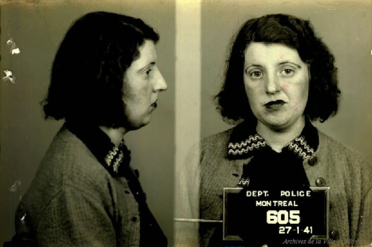 #6 Gisele Roy, aka Marie-Jeanne Lambert, was arrested for prostitution in 1941