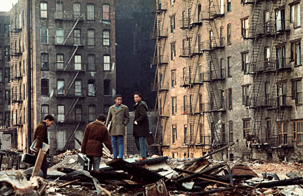 #56 View from elevated subway line, Westchester Avenue, South Bronx