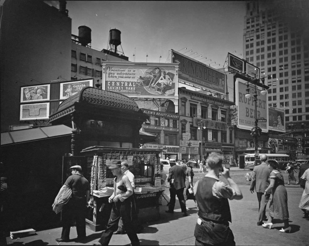 #20 Pedestrians at Union Square in New York City were photographed mid-stride on an especially sunny and warm day.