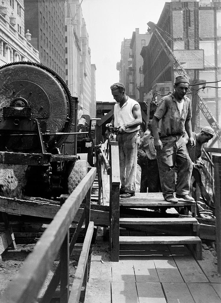#23 Workers at Squibb Building Construction Site 745 Fifth Avenue, New York City, 1930.