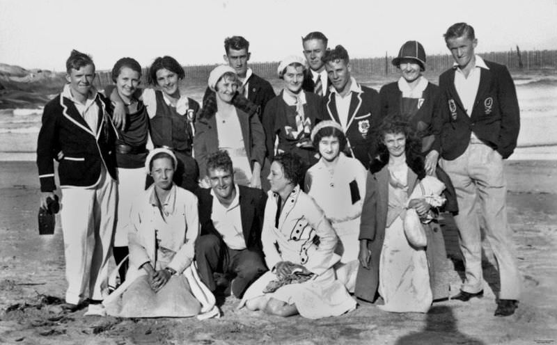 #29 Group of young people socialising on the beach at Magnetic Island, Queensland