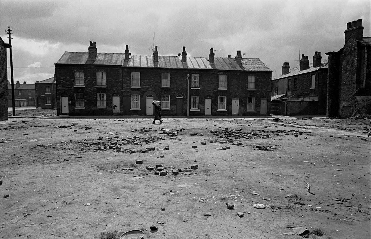 #12 Half slum cleared area of Salford 1971