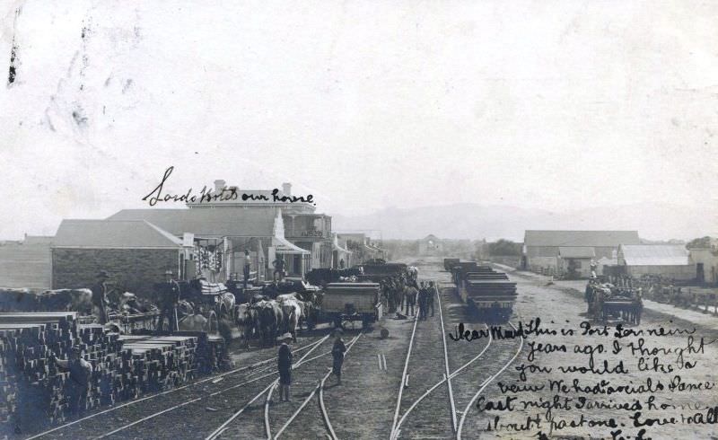 #24 The Hotel marked is Browns Hotel (proprietor G. Lord), Port Germein, circa 1905