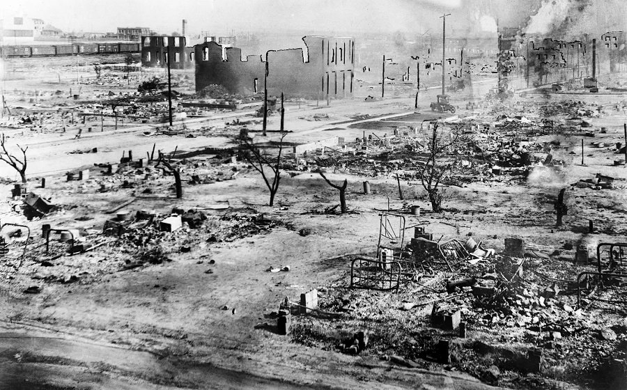 #5 The aftermath of the Tulsa massacre, in June 1921.