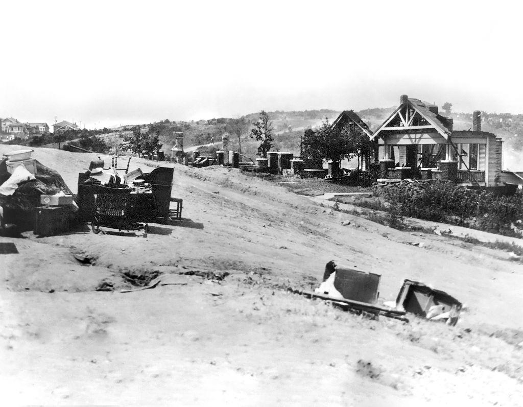#20 Tulsa’s Greenwood District is left in ruins.