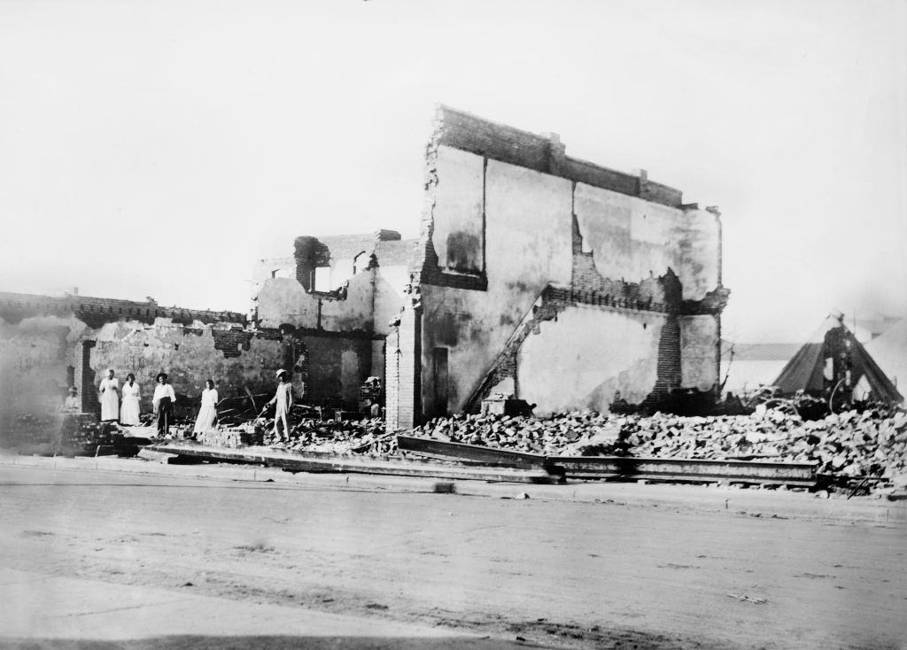 #22 Woods Building after Race Riots, Tulsa, June 1921.