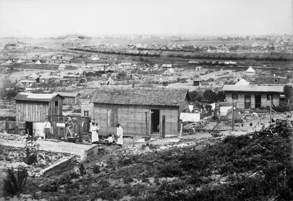 #24 Reconstruction after Destruction by Fire caused by Race Riots, Tulsa, June 1921.