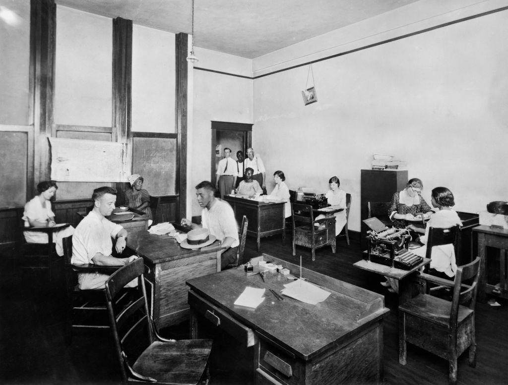 #27 Family Work Department, American Red Cross Disaster Relief Headquarters, Tulsa, June 1921.