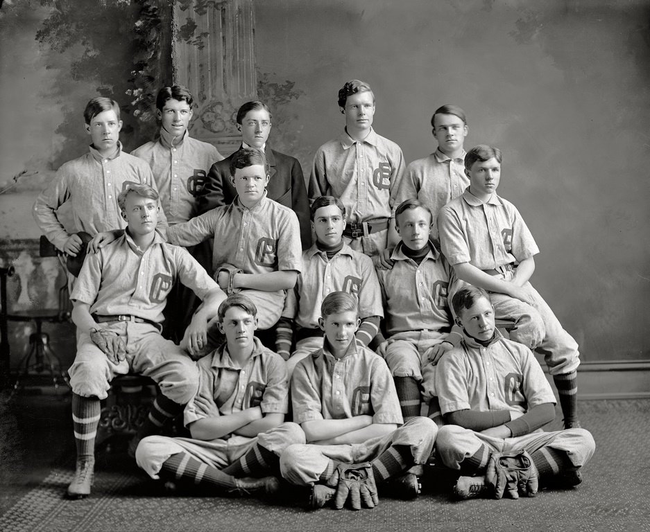 #32 Georgetown Prep baseball team. Washington, D.C., circa 1905.