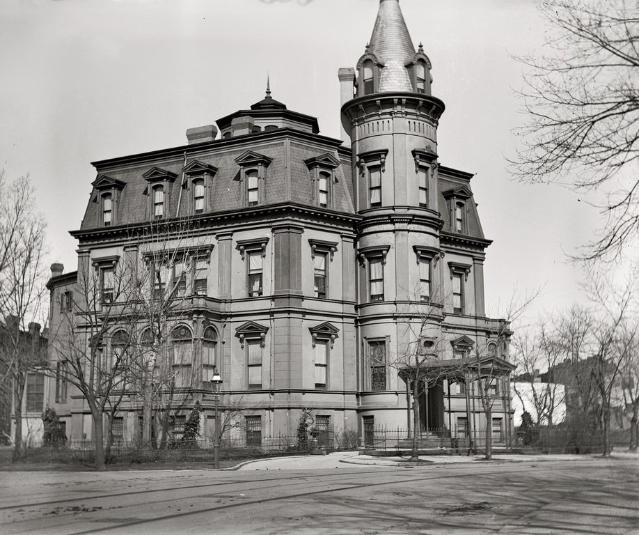 #36 Stewart’s Castle, Dupont Circle. Washington circa 1900.