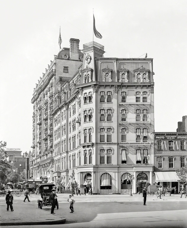 #9 Raleigh Hotel, Washington, D.C., circa 1908.